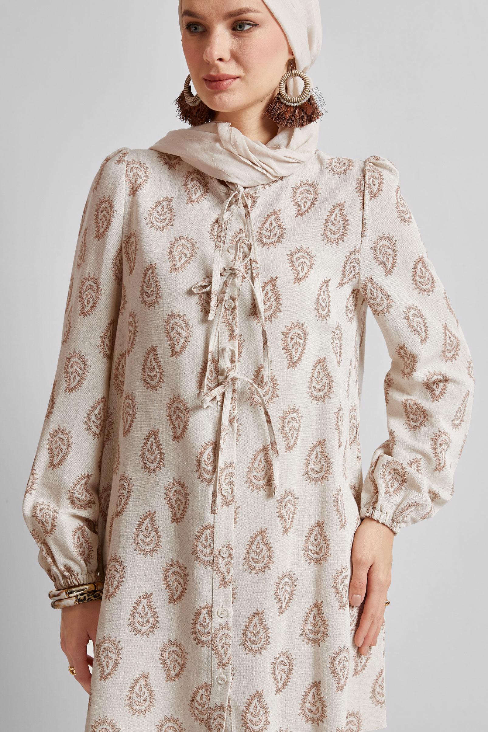 【新品未開封】BAKUNE Ladies Tunic ブラウン L GOLDJAPAN 大きいサイズ レディース チュニック ギャザー