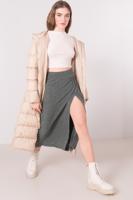 Female Green Midi Skirt
