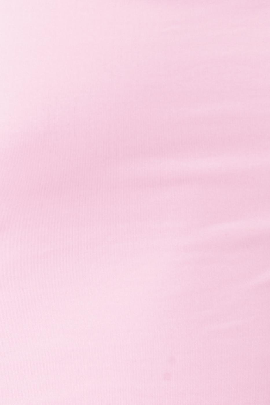 Bayan Pembe Kare Yaka Detaylı Sırt Dekolteli Body