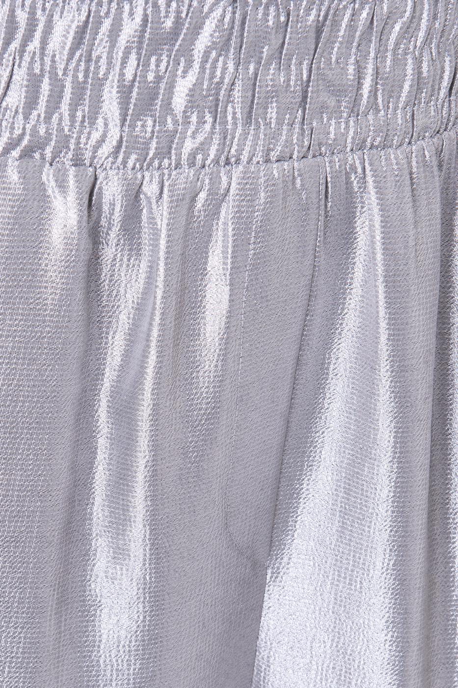 Female Grey Elastic Waist Band Baggy Pants