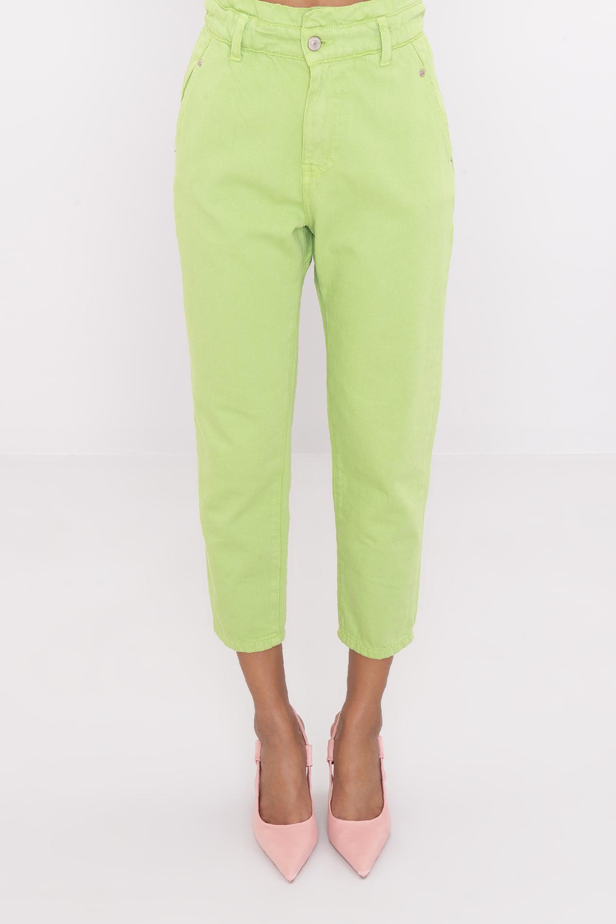 Bayan Yeşil Baggy Pantolon
