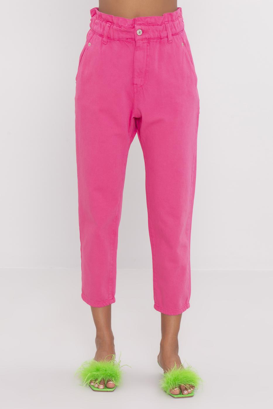 Bayan Fuşya Baggy Pantolon