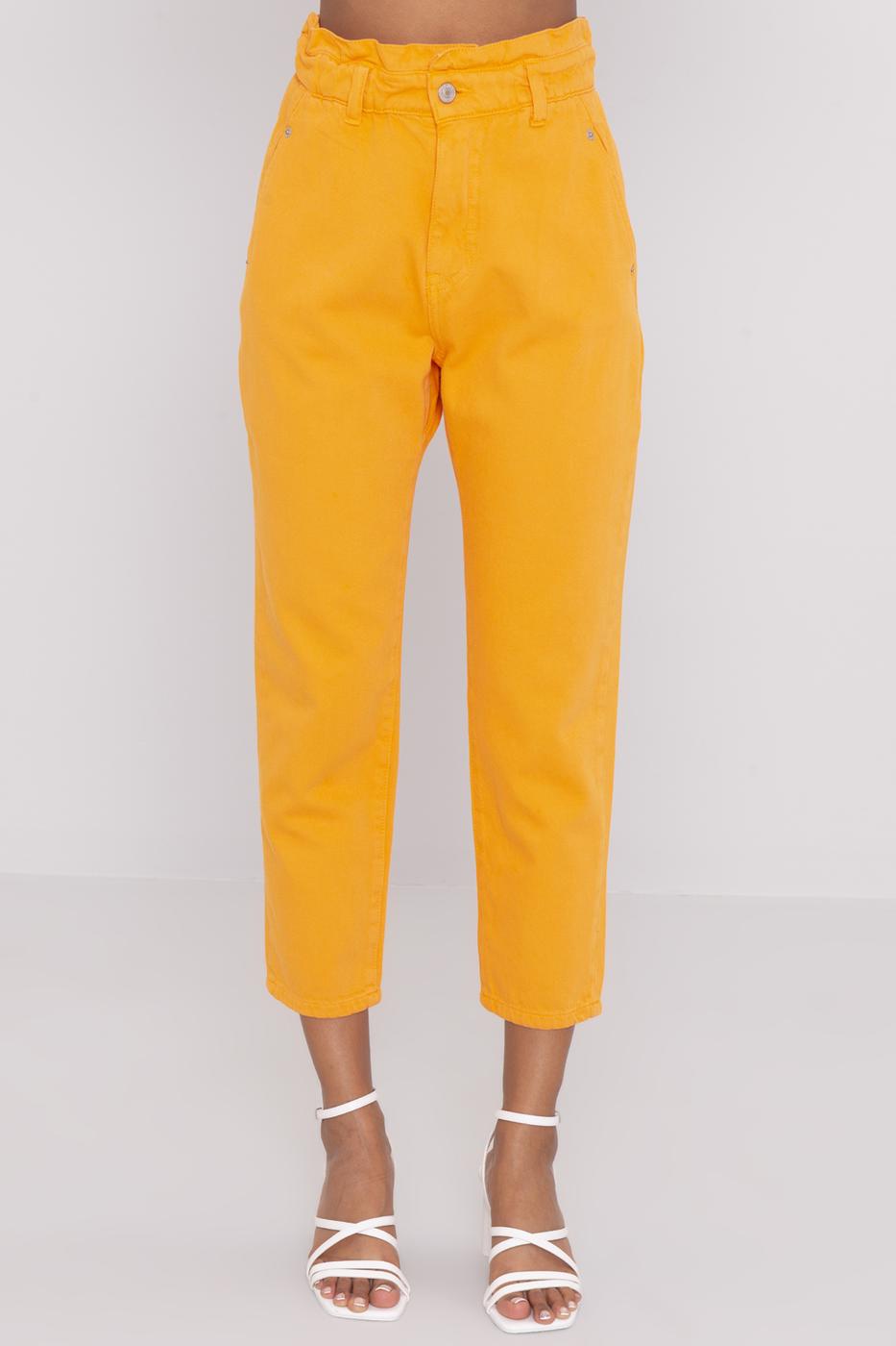 Bayan Oranj Baggy Pantolon