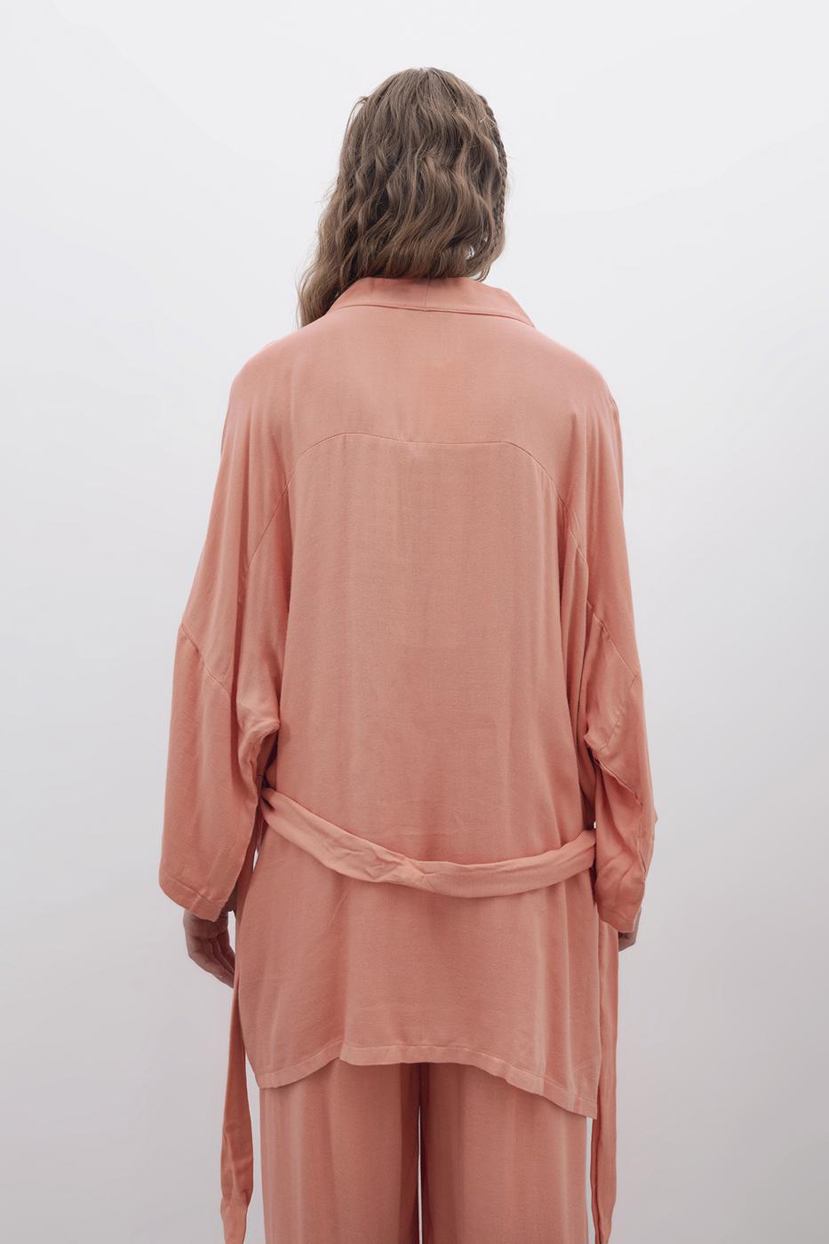Bayan Somon Kısa Kimono