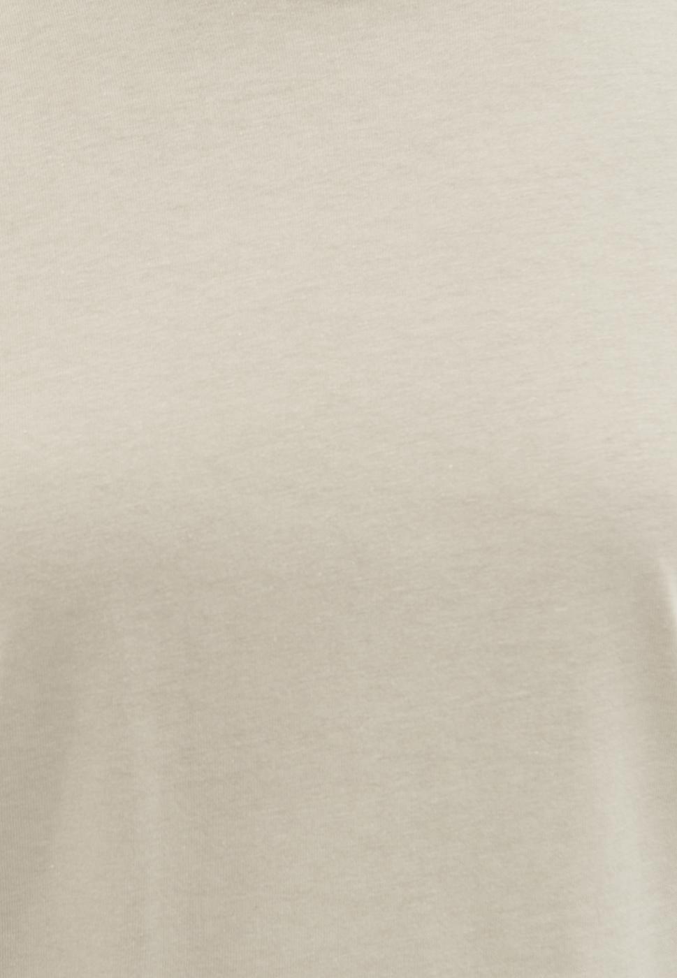 Bayan Haki Düşük Omuzlu Basic Tshirt