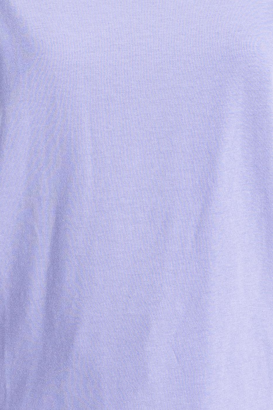 Bayan Lila Düşük Omuzlu Basic Tshirt