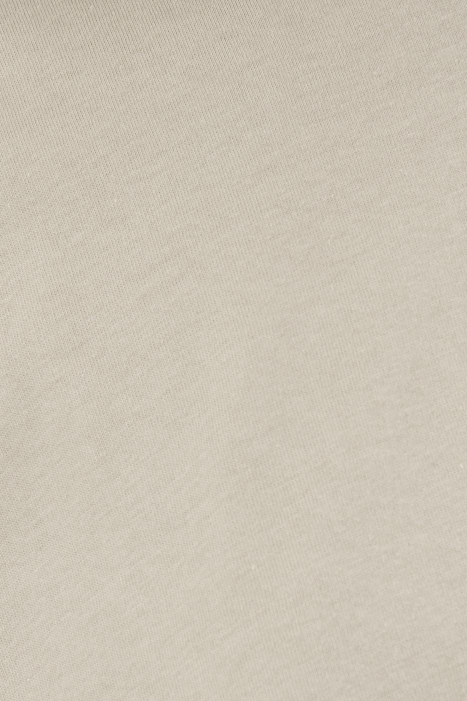 Bayan Haki Düşük Omuzlu Basic Crop Tshirt