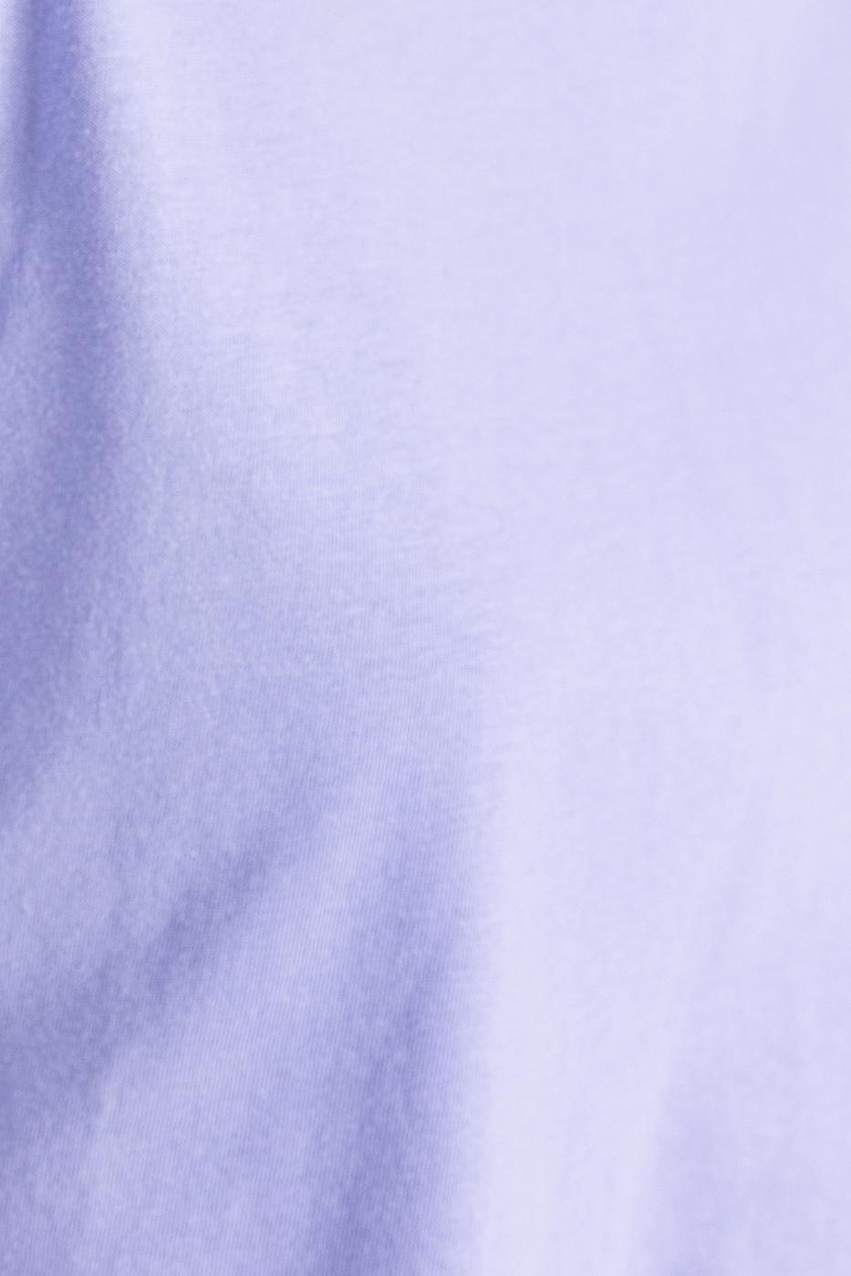 Bayan Lila Düşük Omuzlu Basic Crop Tshirt