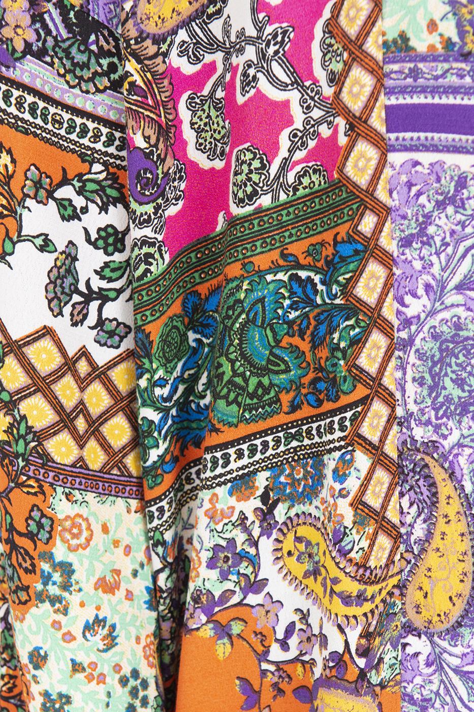 Bayan Multı Desenli Midi Boy Kimono