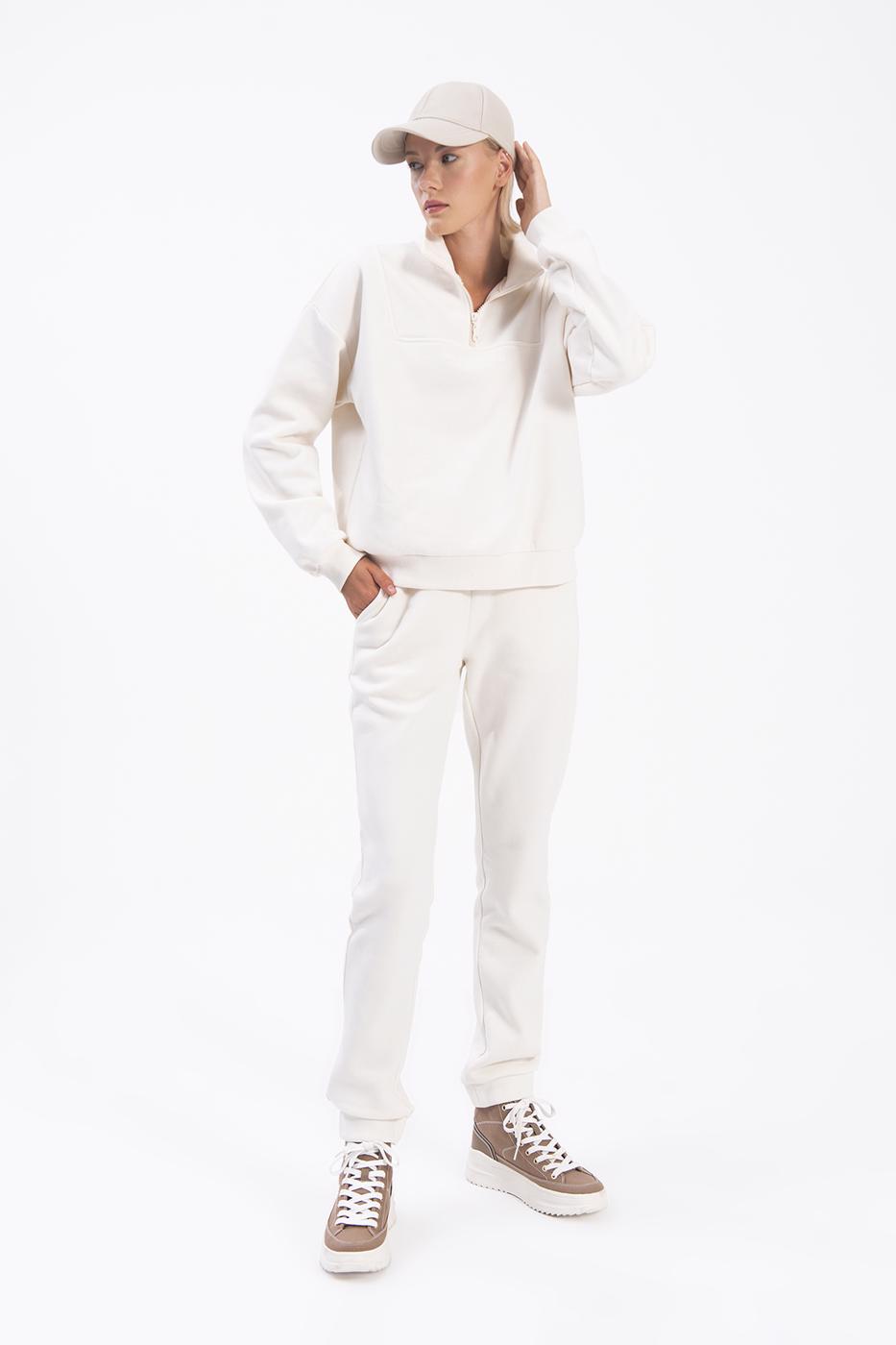 Bayan Ekru Jogger Pantolon