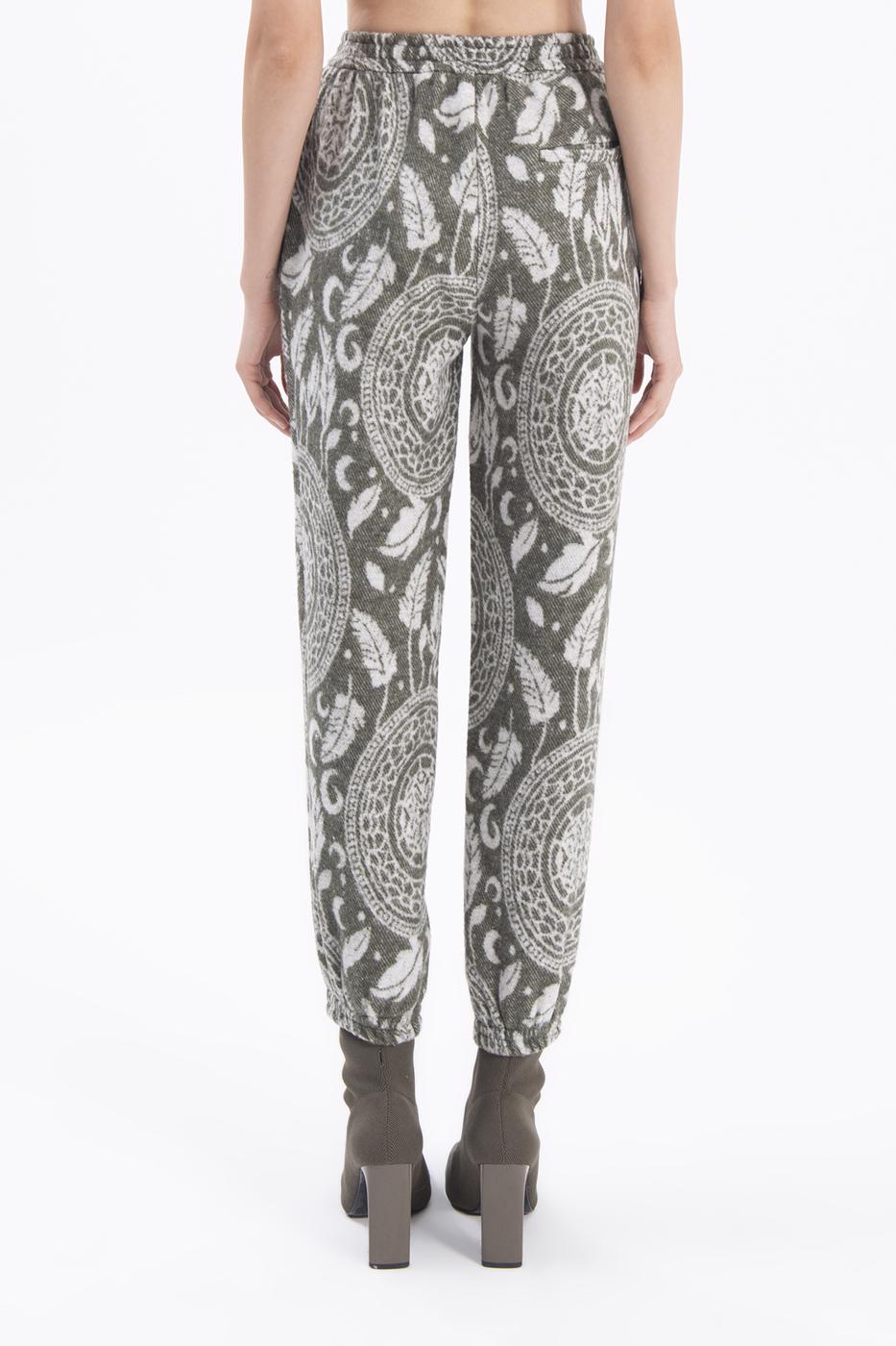 Bayan Haki Desenli Jogger Pantolon