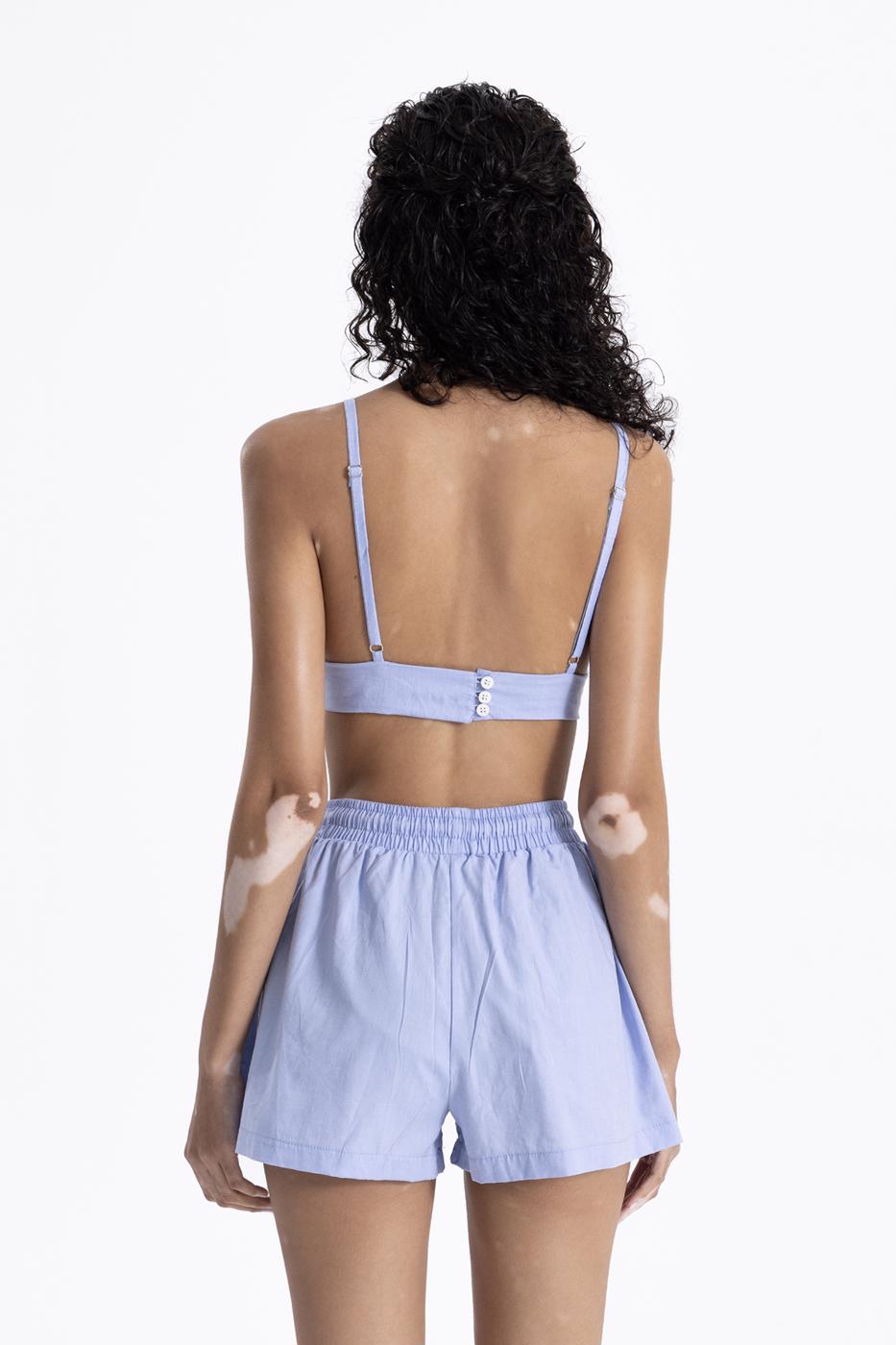 Bayan Mavi Cotton askılı Büstiyer