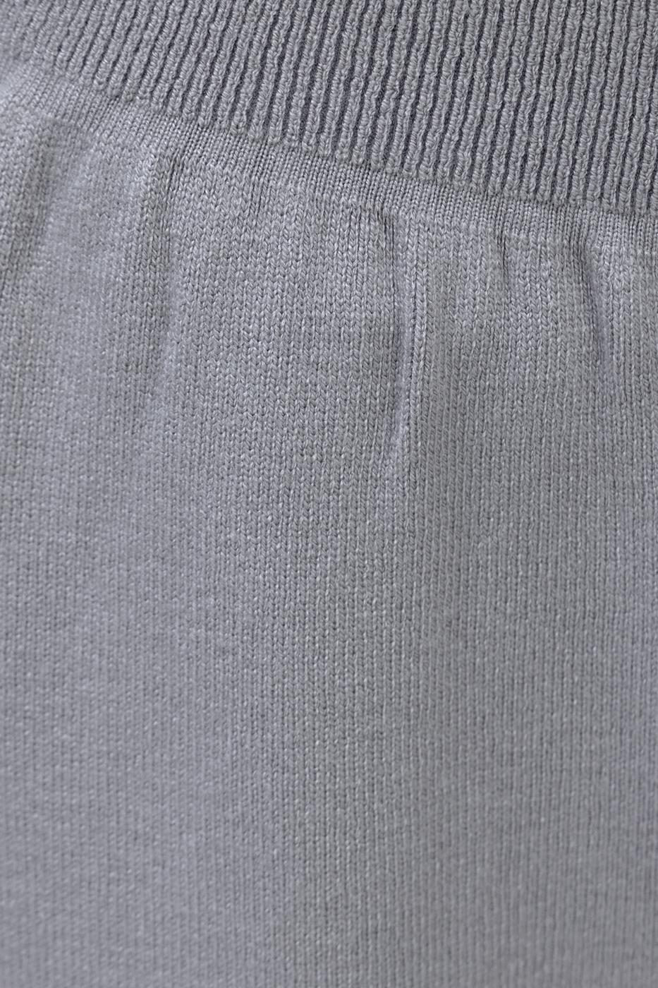Bayan Gri Bol Paça Triko Pantolon