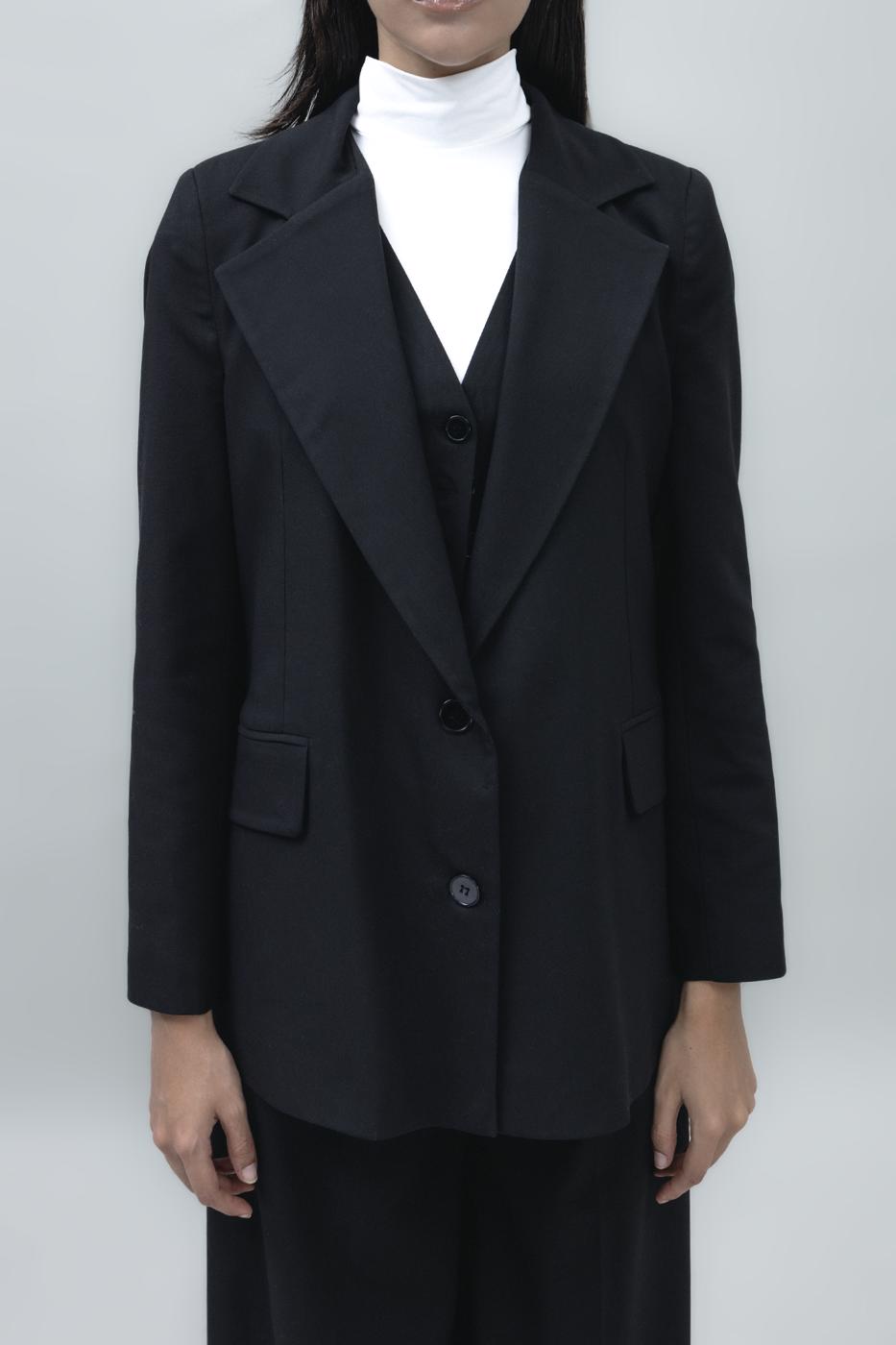 Bayan Siyah Blazer Ceket