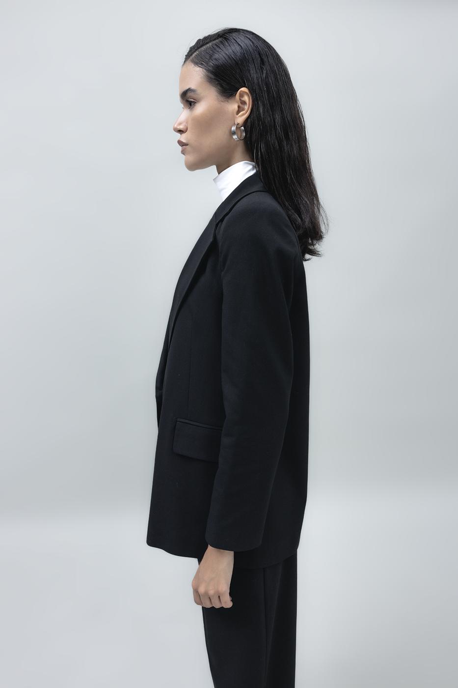 Bayan Siyah Blazer Ceket