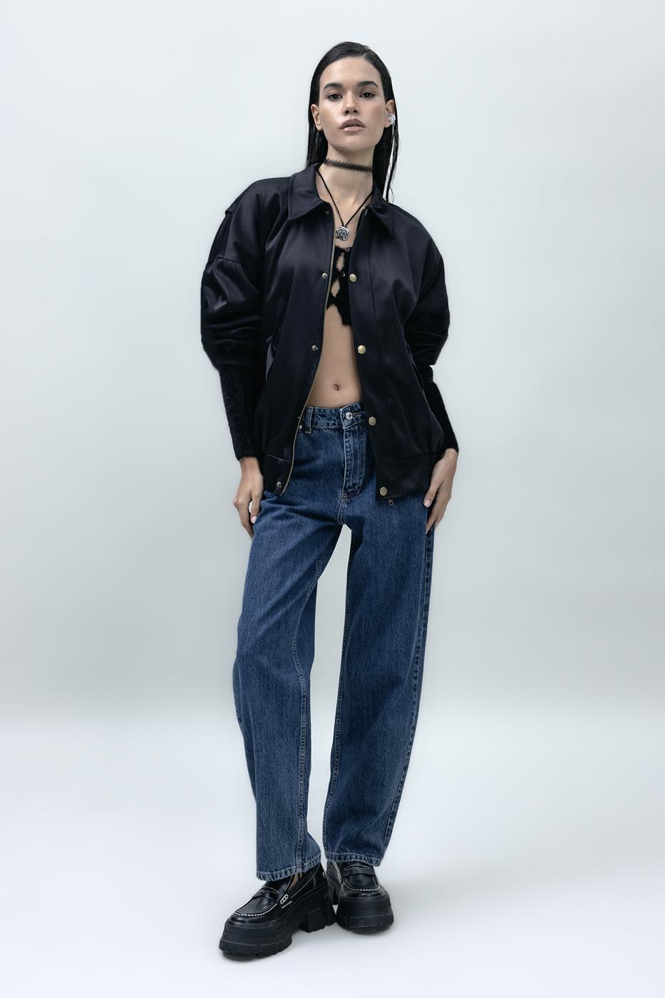 Bayan Mavi Normal Bel Düz Paça Denim Pantolon