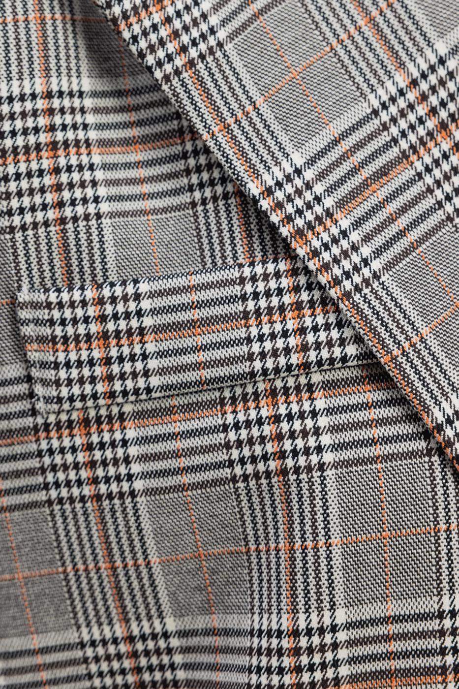 Bayan Gri Ekoseli Oversize Blazer Ceket