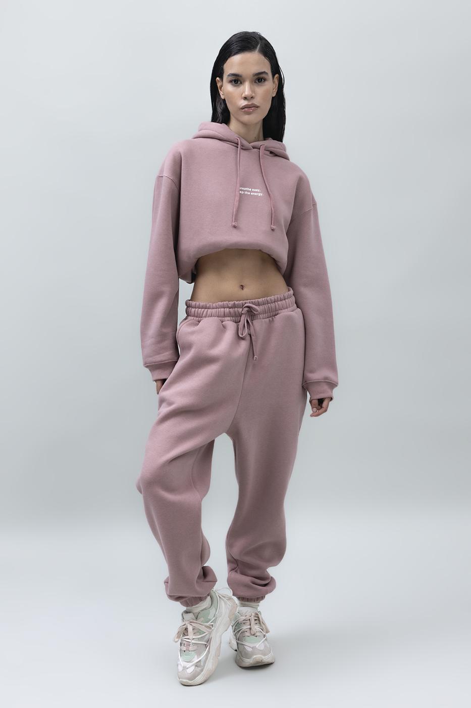 Bayan Pudra Şardonlu Jogger Pantolon