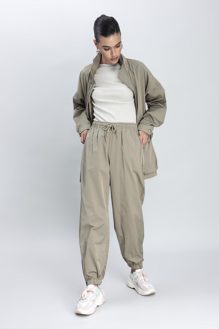Bayan Haki Jogger Pantolon