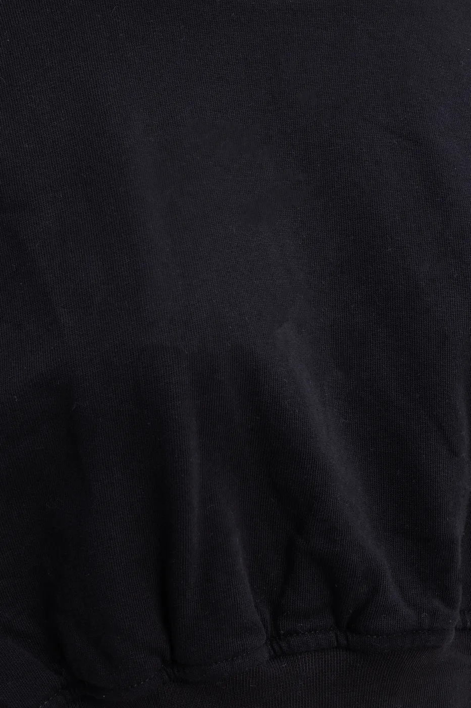 Bayan Siyah Crop Sweatshirt