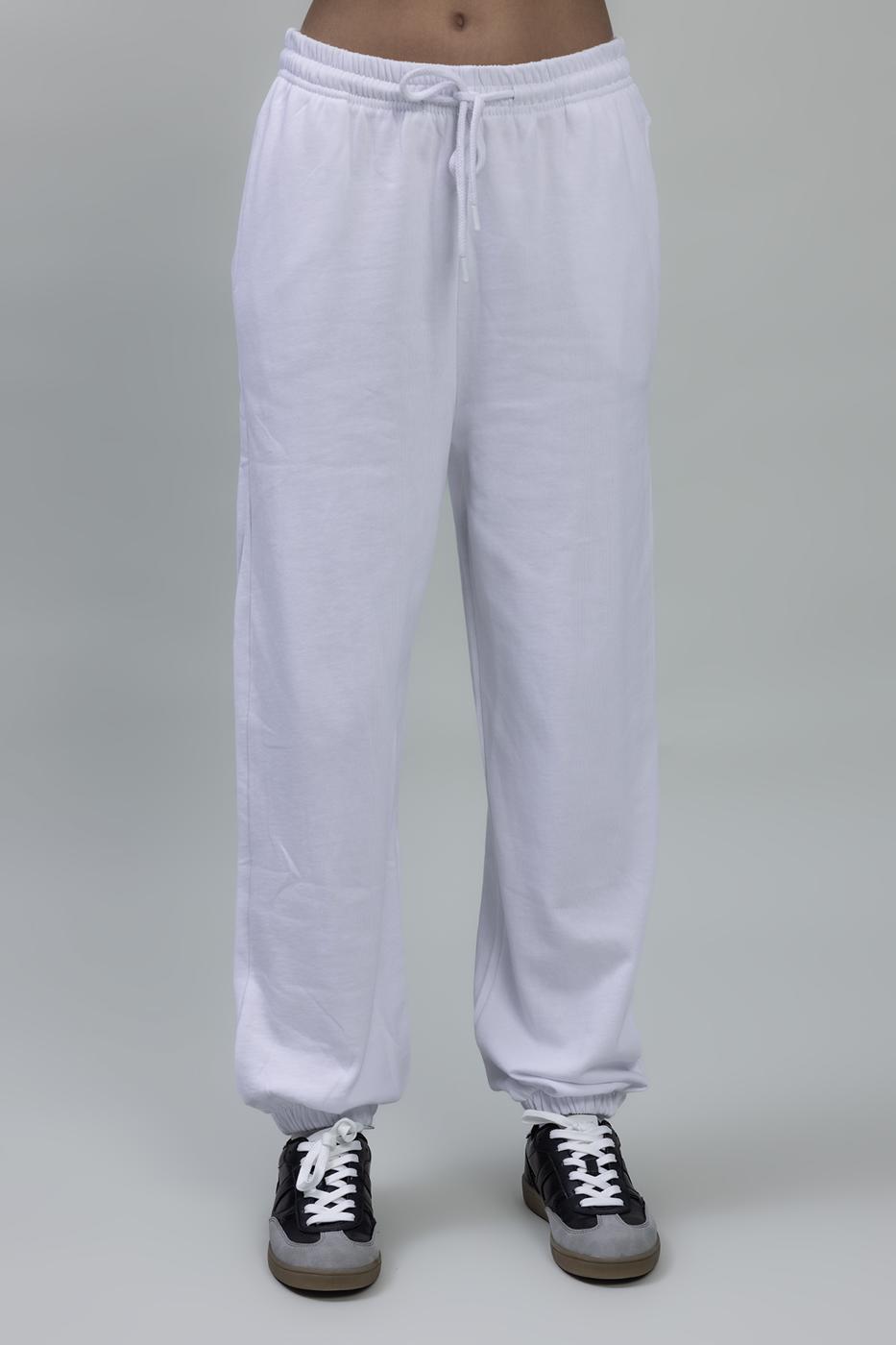 Bayan Beyaz Basıc Jogger Pantolon