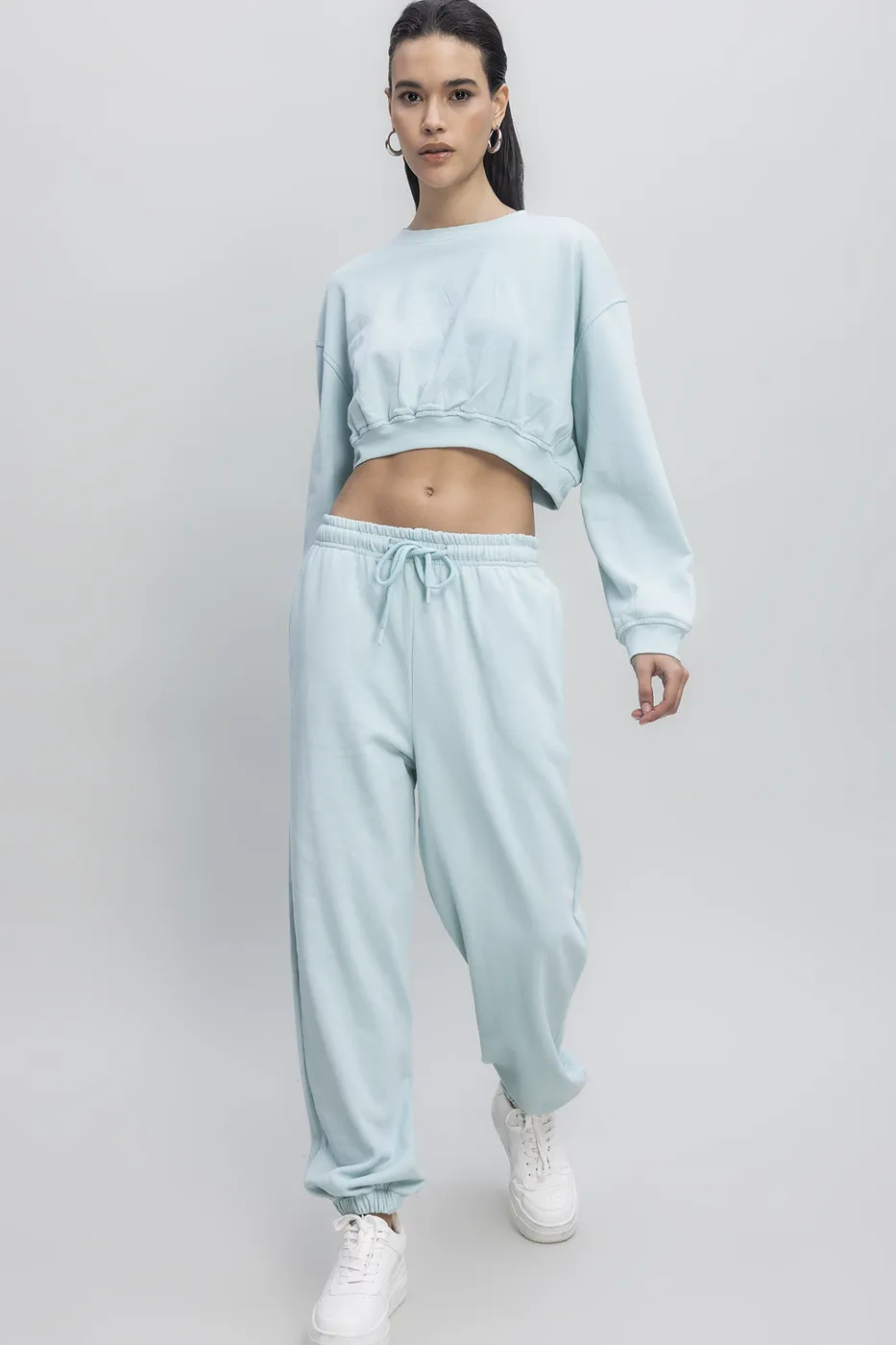 Bayan Yeşil Basıc Jogger Pantolon