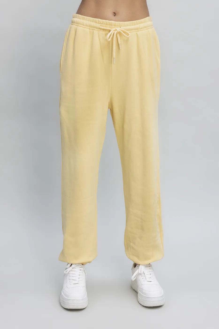 Bayan Sarı Basıc Jogger Pantolon