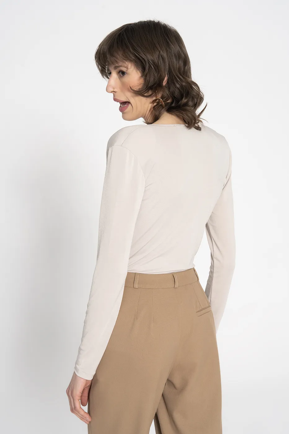 Bayan Taş Kruvaze Bodysuit