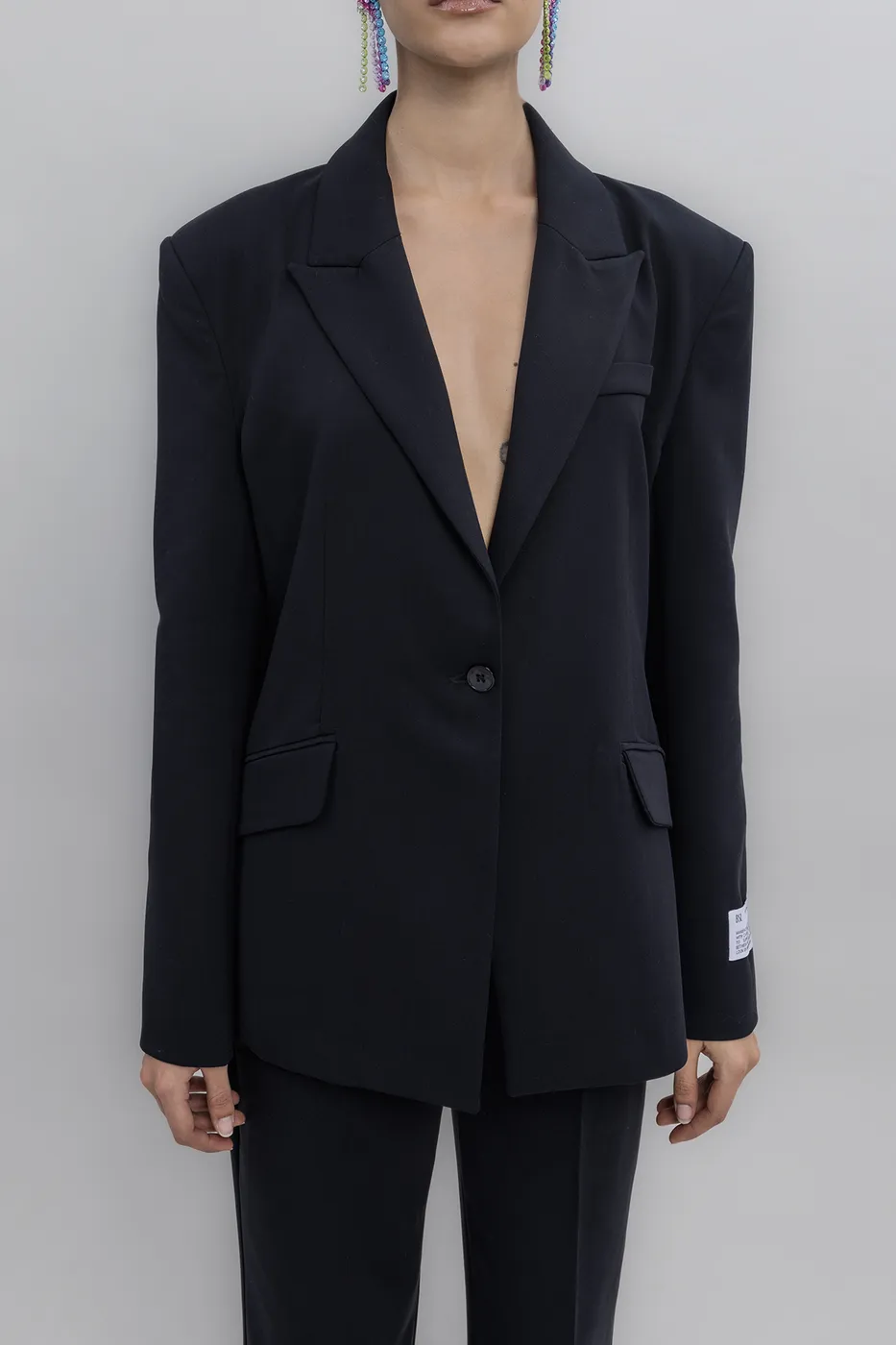 Bayan Siyah Blazer Ceket