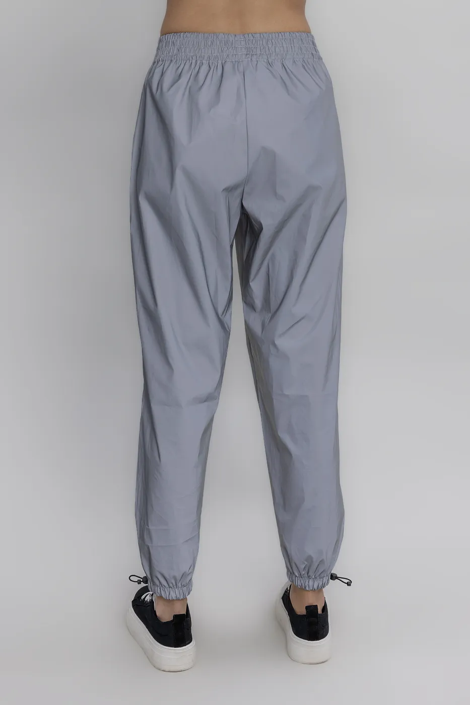Bayan Gri Reflektörlü Jogger Pantolon