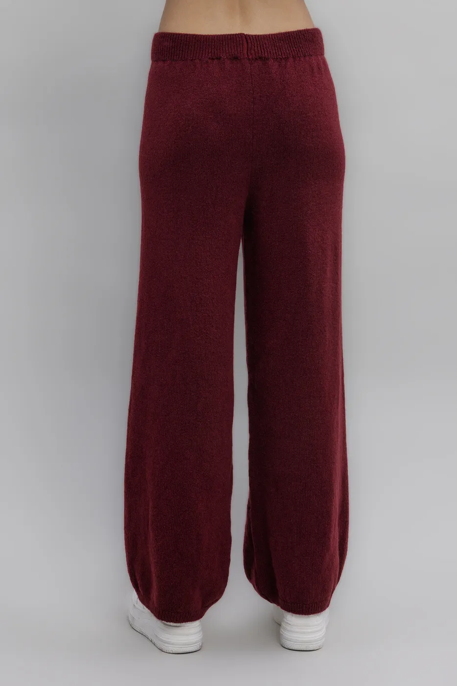 Bayan Bordo Triko Bol Pantolon