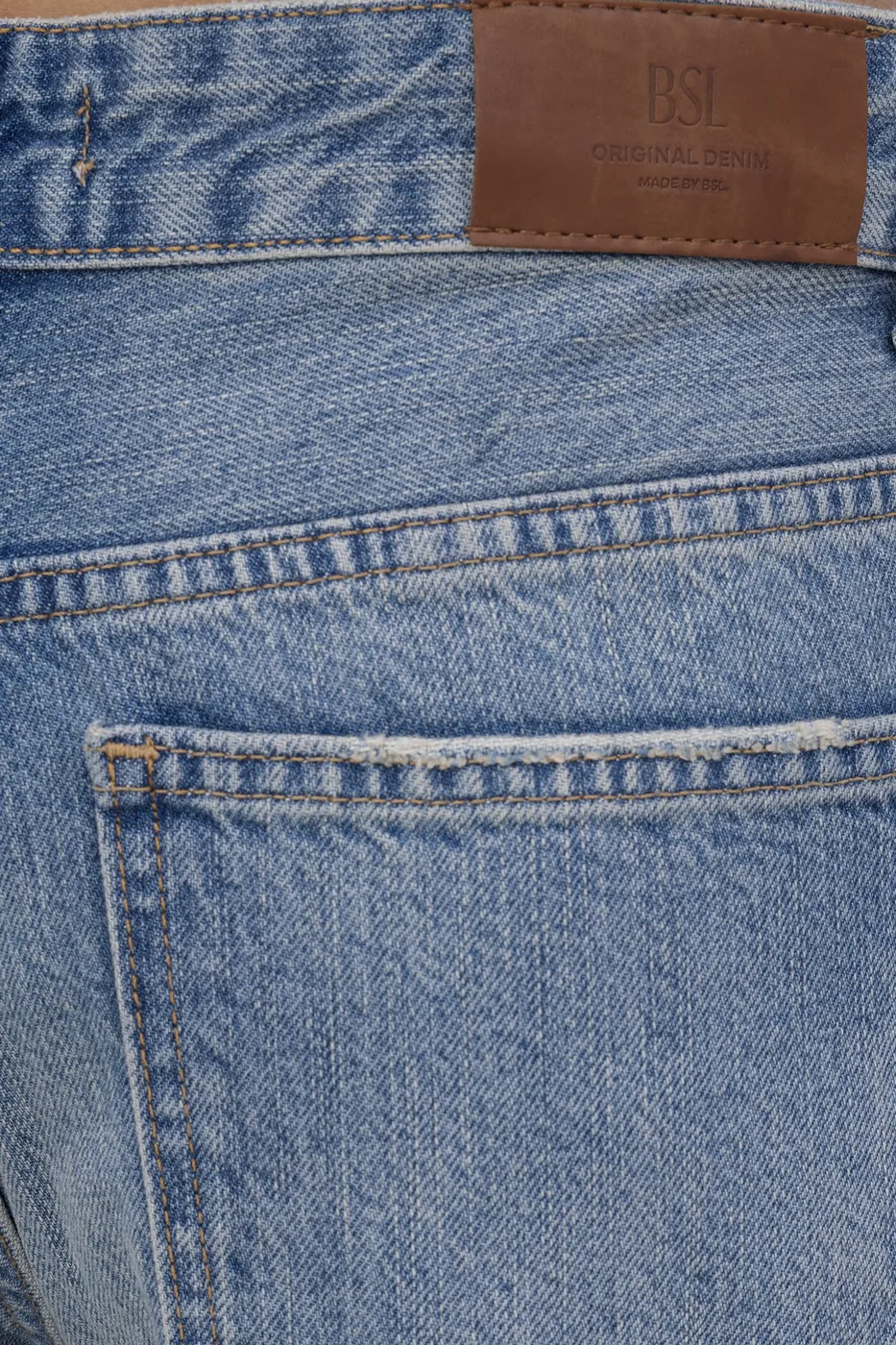 Bayan Mavi Düşük Bel Bol Paça Denim Pantolon