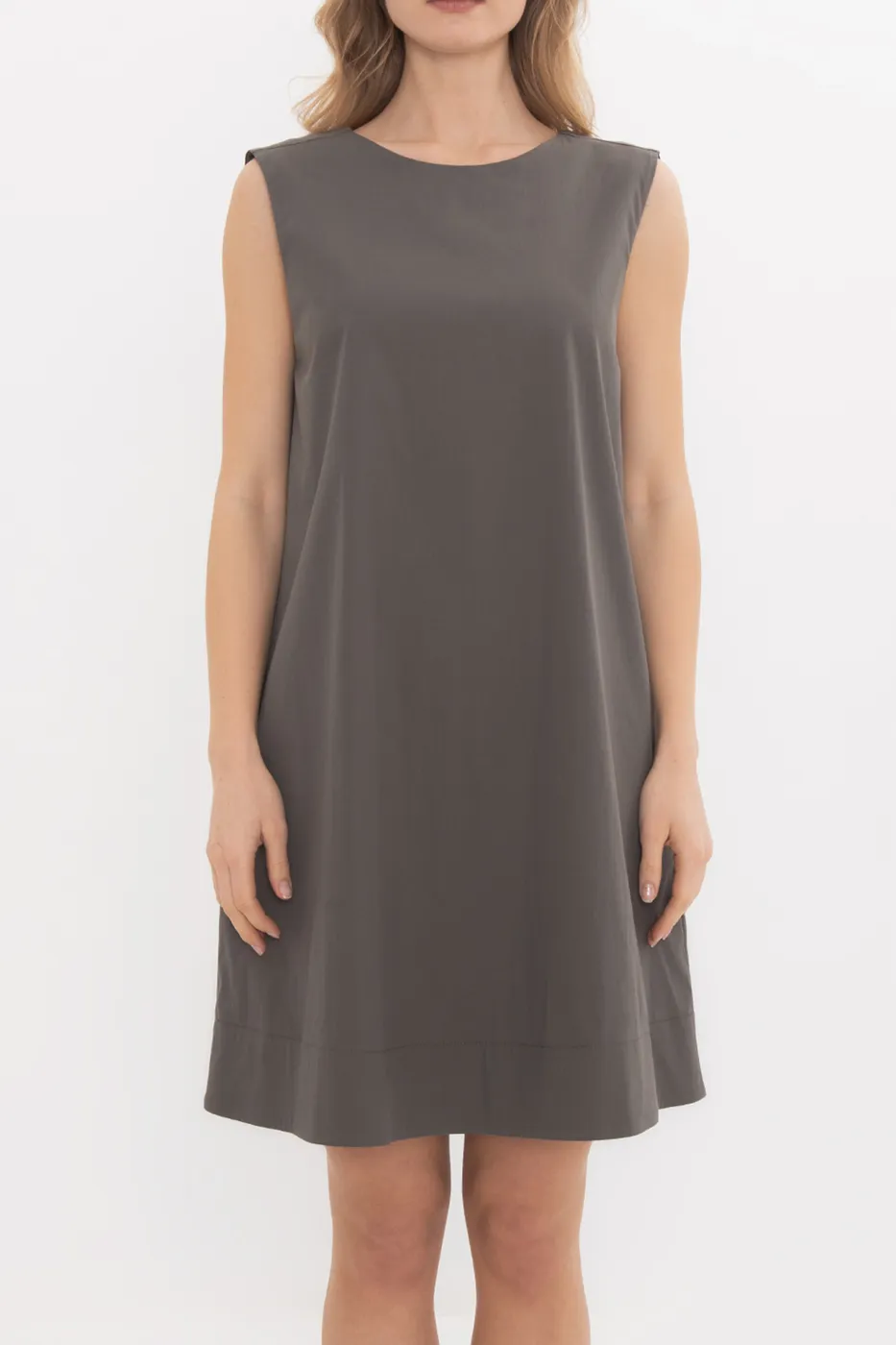 Bayan Haki Oversize Mini Elbise