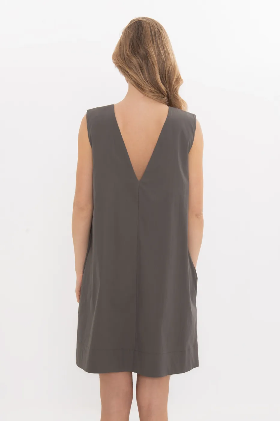 Bayan Haki Oversize Mini Elbise