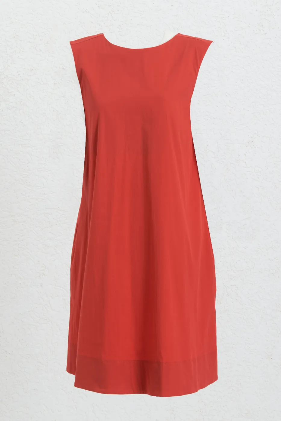 Bayan Kırmızı Oversize Mini Elbise