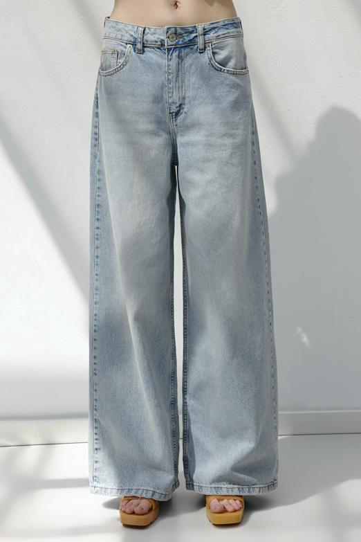 Palazzo Denim Pantolon