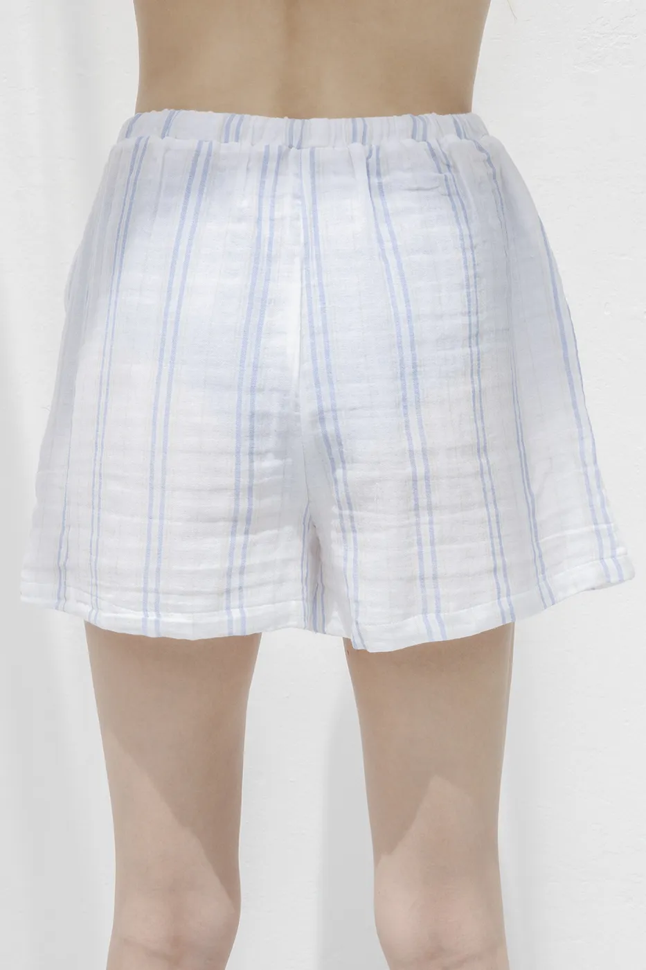 Bayan Beyaz %100 Cotton Mini Şort