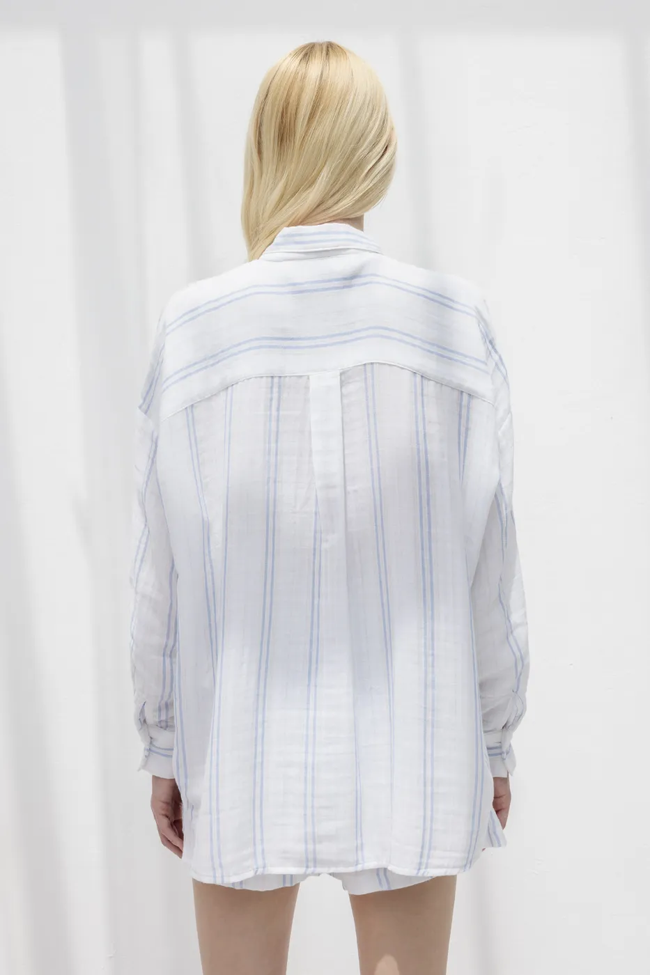 Bayan Beyaz %100 Cotton Oversize Gömlek