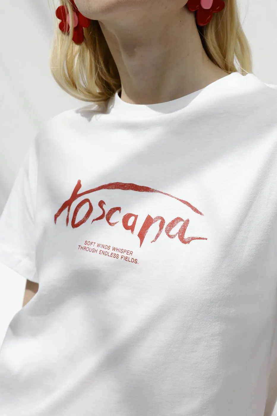 Bayan Beyaz Basic Baskılı Tshirt