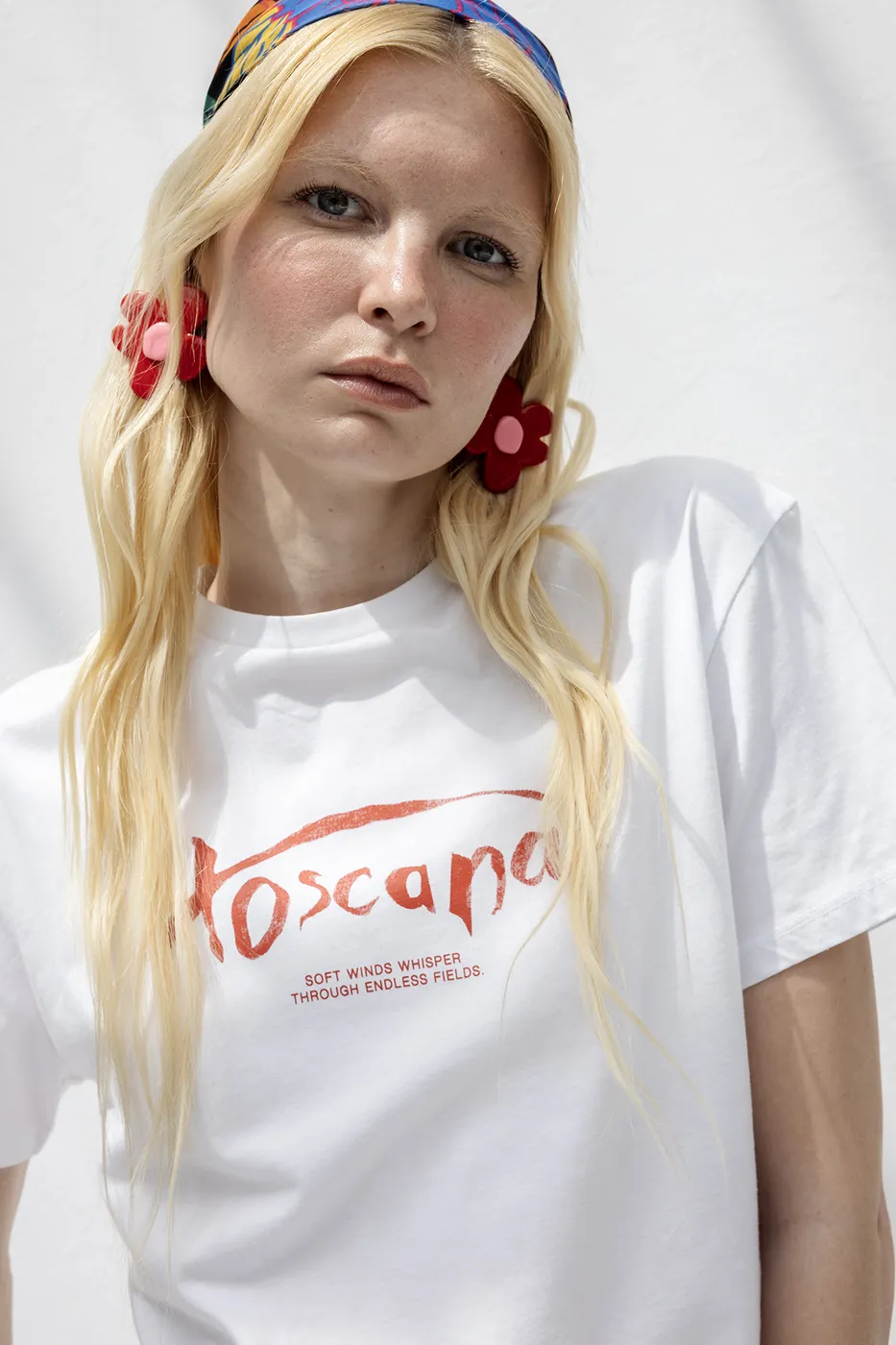 Bayan Beyaz Basic Baskılı Tshirt