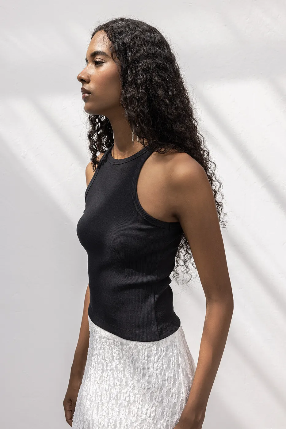 Bayan Siyah Halter Yaka Top