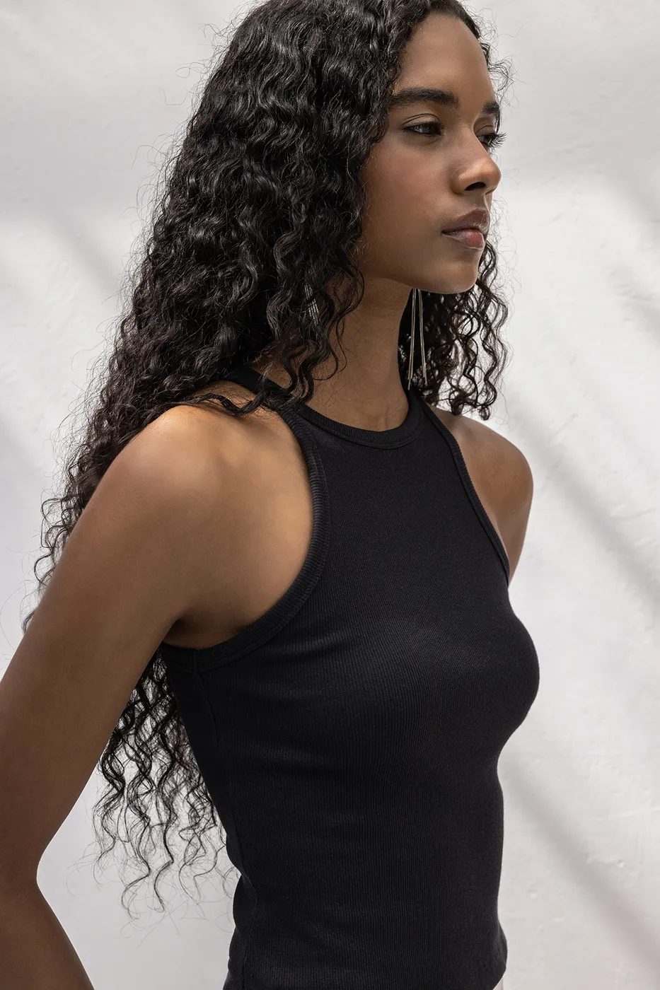 Bayan Siyah Halter Yaka Top