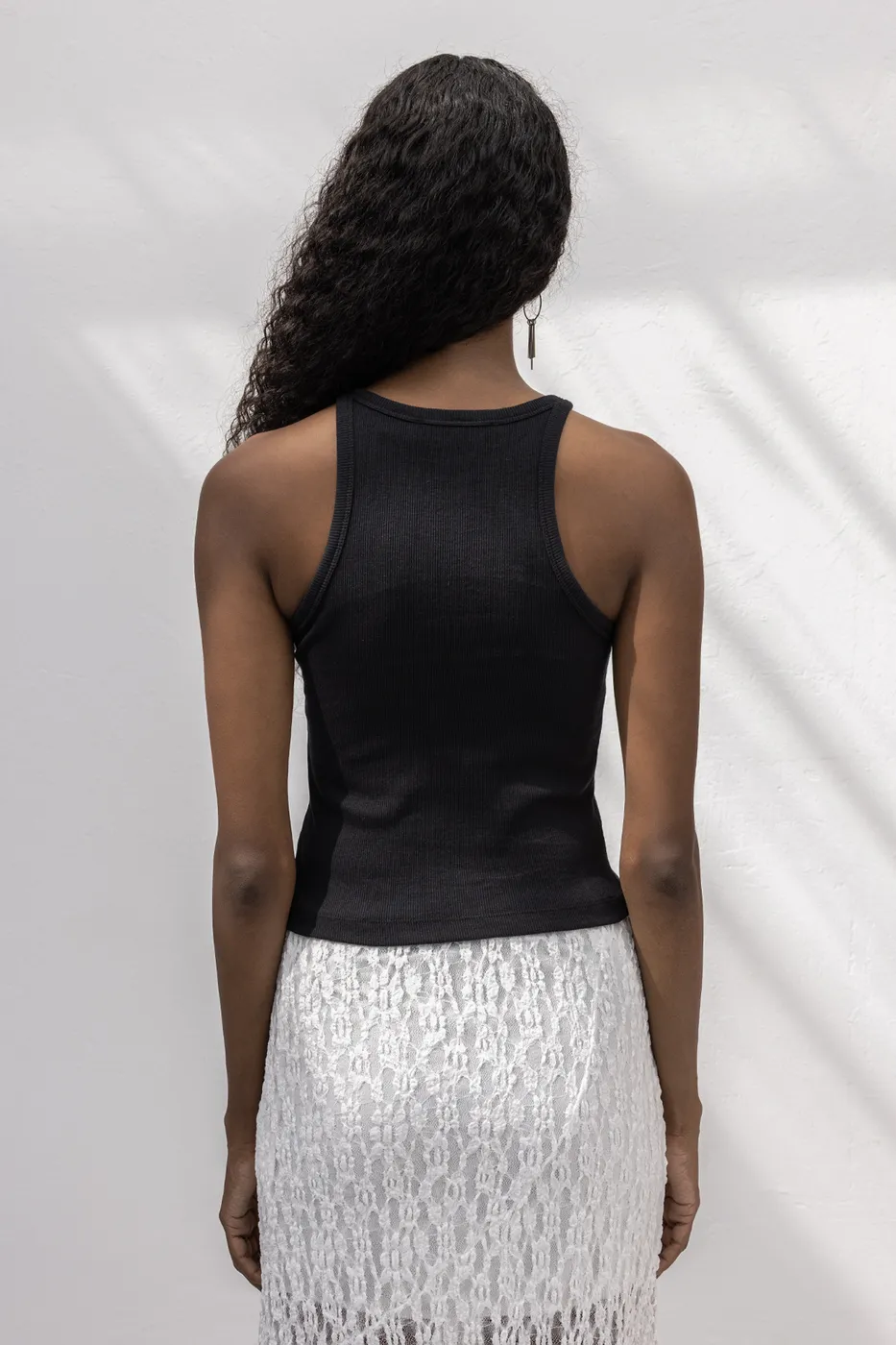 Bayan Siyah Halter Yaka Top