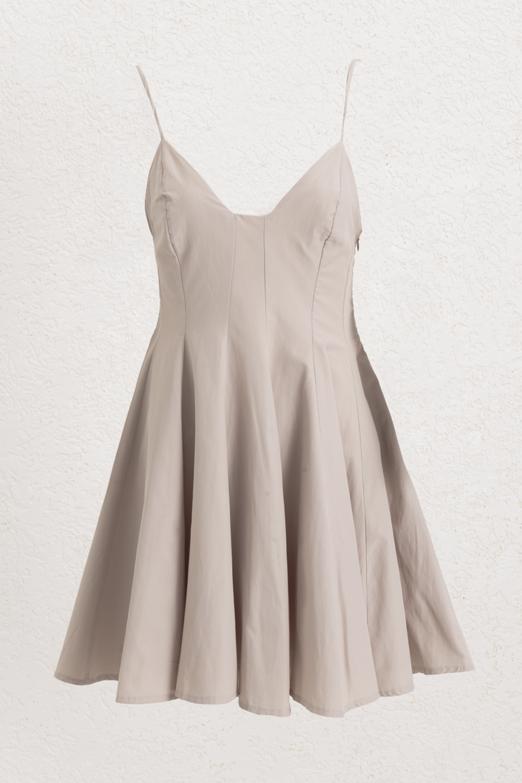 Askılı Poplin Mini Elbise