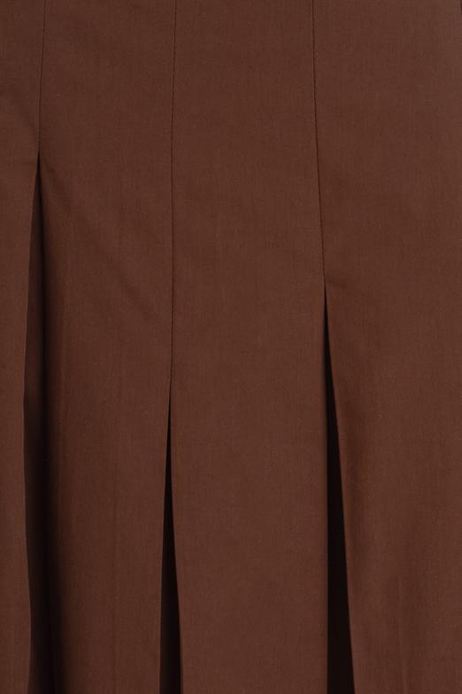 Pileli Midi Cotton Etek