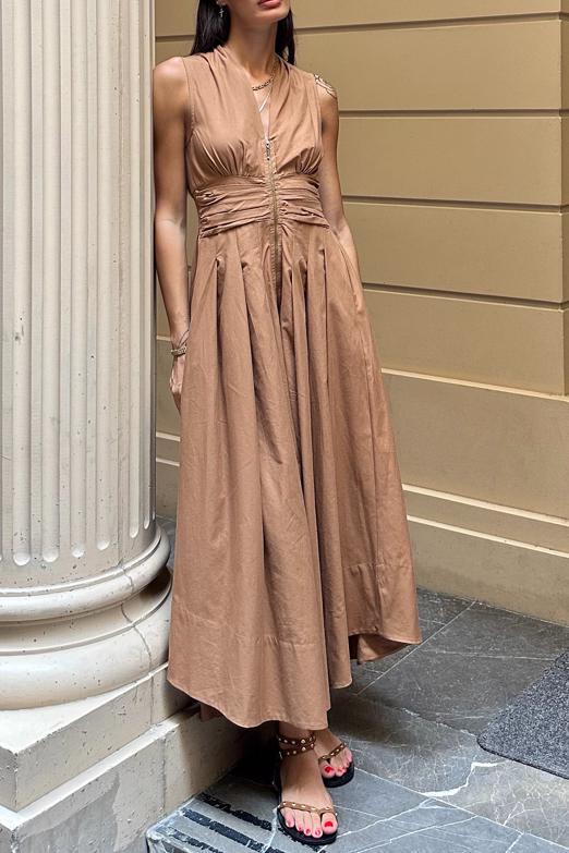 Piliseli Cotton Midi Elbise