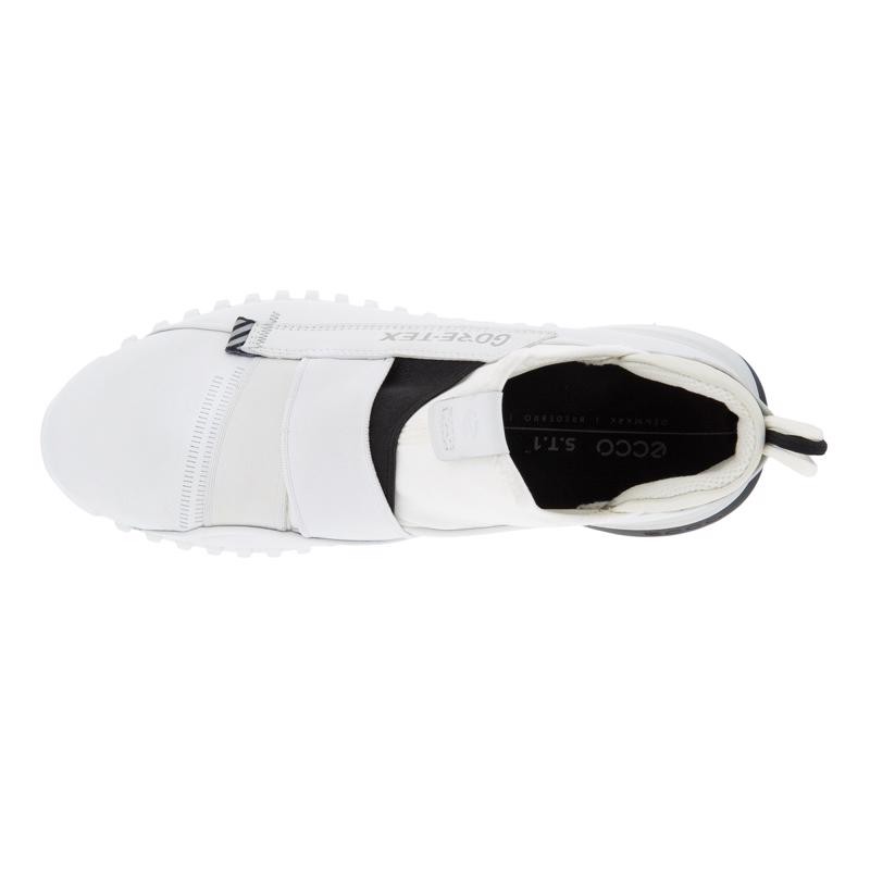 靴 ECCO Women's Zipflex Slip on Gore-tex Amazon.com | ECCO womens Zipflex Slip on Sneaker, Limestone