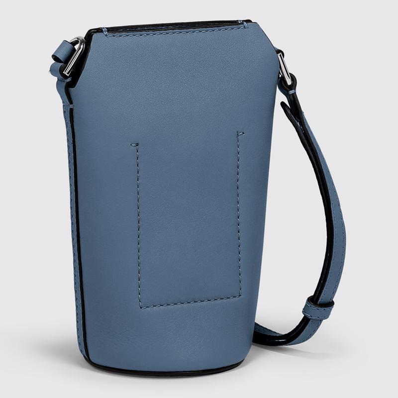 ECCO® Pot Chain Leather Crossbody Bag | Black