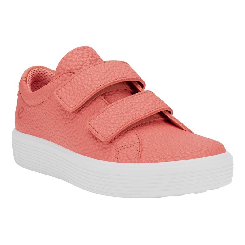 New Ecco Soft 11 K Velcro Coral