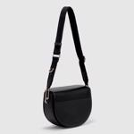 BLACK ECCO Textureblock Saddle Bag